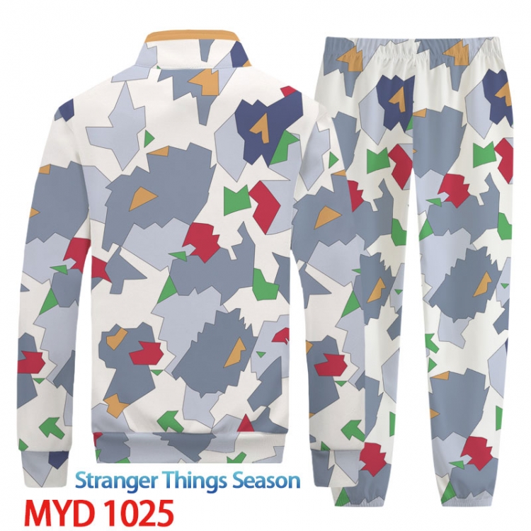 Stranger Things Anime peripheral long sleeved sweater sports suit from XS to 4XL MYD-1025