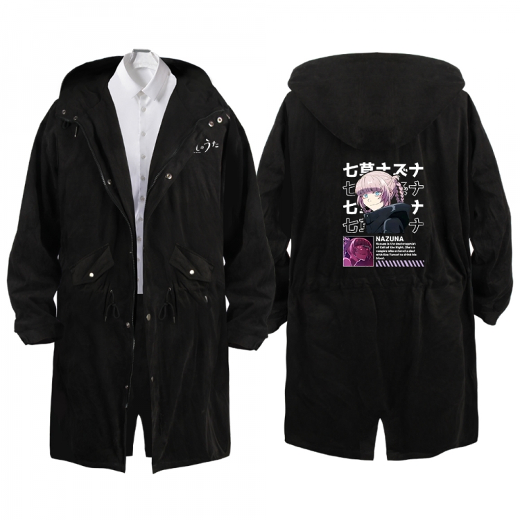 Call of the Night Anime Peripheral Hooded Long Windbreaker Jacket from S to 3XL