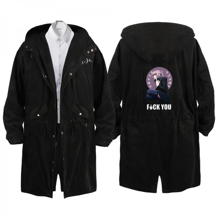 Call of the Night Anime Peripheral Hooded Long Windbreaker Jacket from S to 3XL