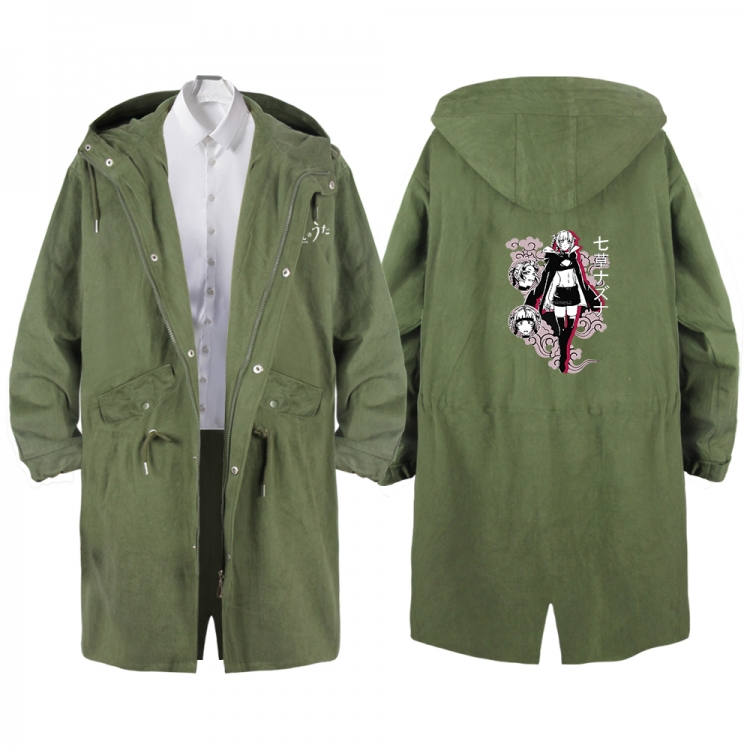 Call of the Night Anime Peripheral Hooded Long Windbreaker Jacket from S to 3XL