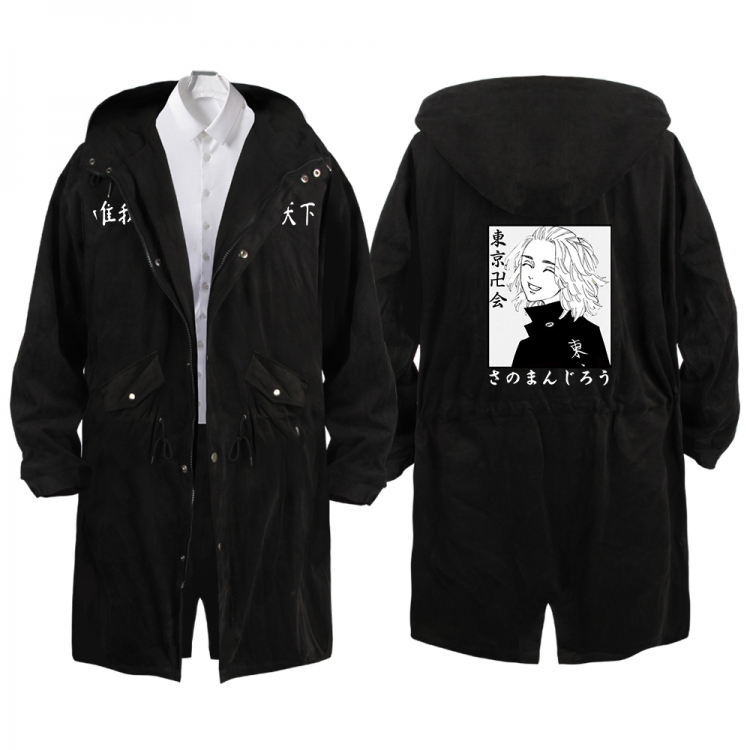 Tokyo Revengers  Anime Peripheral Hooded Long Windbreaker Jacket from S to 3XL
