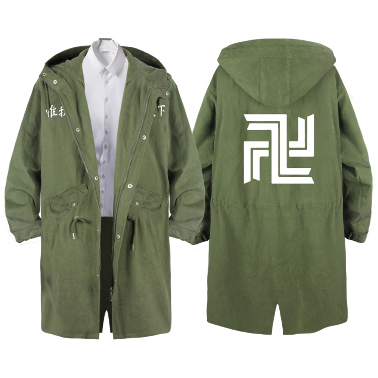 Tokyo Revengers  Anime Peripheral Hooded Long Windbreaker Jacket from S to 3XL