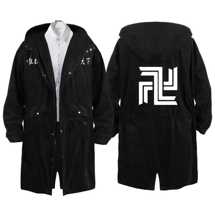 Tokyo Revengers  Anime Peripheral Hooded Long Windbreaker Jacket from S to 3XL