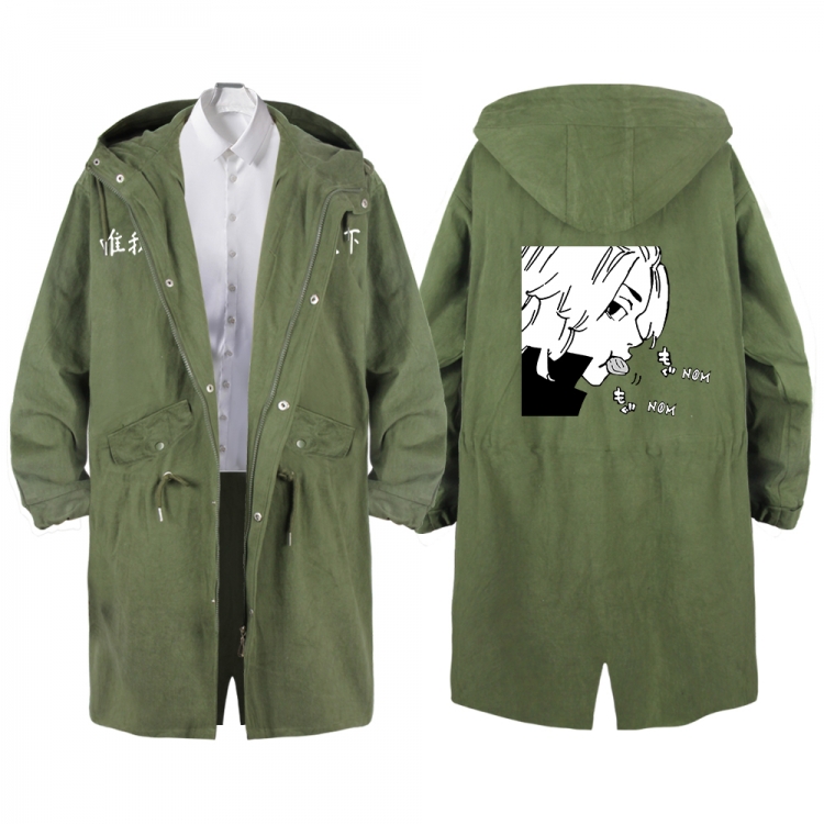 Tokyo Revengers  Anime Peripheral Hooded Long Windbreaker Jacket from S to 3XL