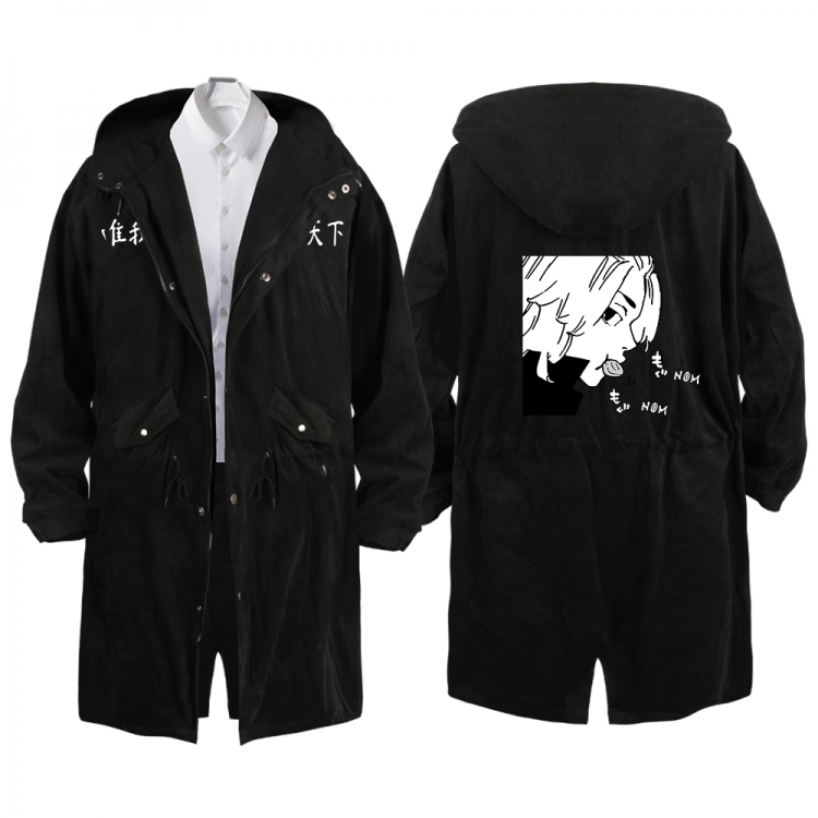 Tokyo Revengers  Anime Peripheral Hooded Long Windbreaker Jacket from S to 3XL