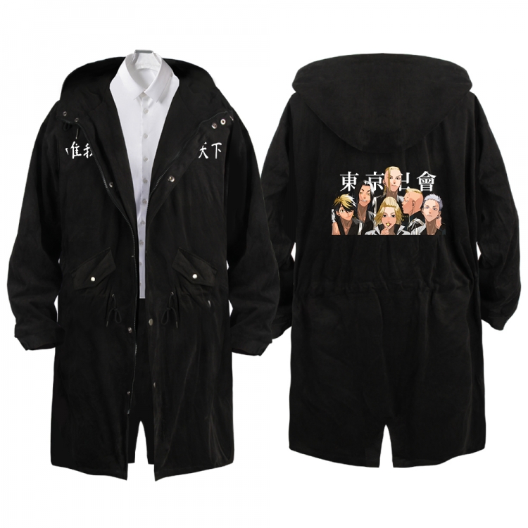 Tokyo Revengers  Anime Peripheral Hooded Long Windbreaker Jacket from S to 3XL