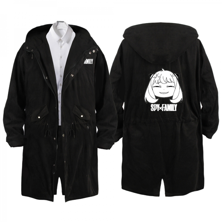 SPY×FAMILY Anime Peripheral Hooded Long Windbreaker Jacket from S to 3XL