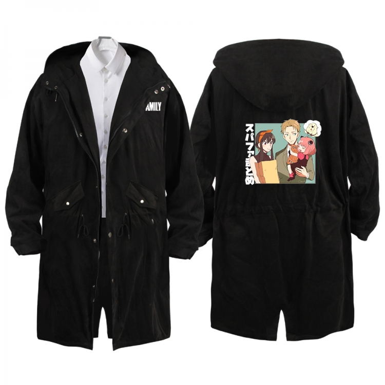 SPY×FAMILY Anime Peripheral Hooded Long Windbreaker Jacket from S to 3XL