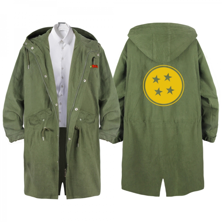 DRAGON BALL Anime Peripheral Hooded Long Windbreaker Jacket from S to 3XL