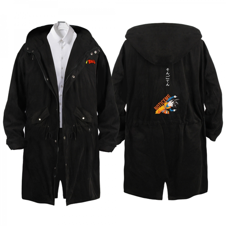 DRAGON BALL Anime Peripheral Hooded Long Windbreaker Jacket from S to 3XL