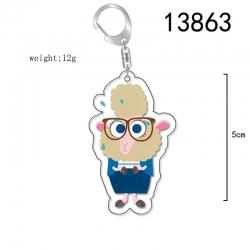 Zootopia Anime Acrylic Keychai...