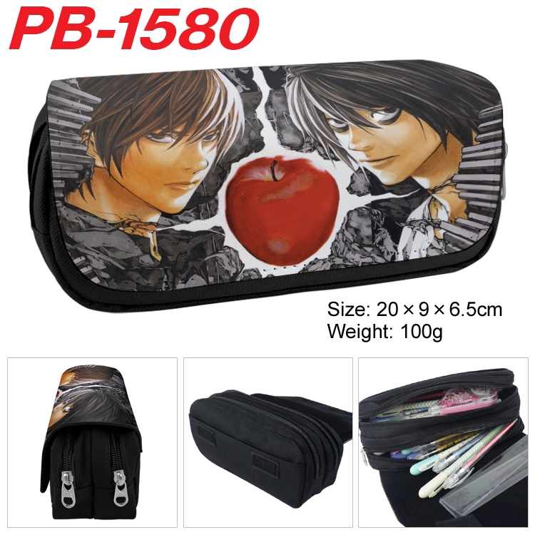Death note Anime double-layer pu leather printing pencil case 20×9×6.5cm  PB-1580