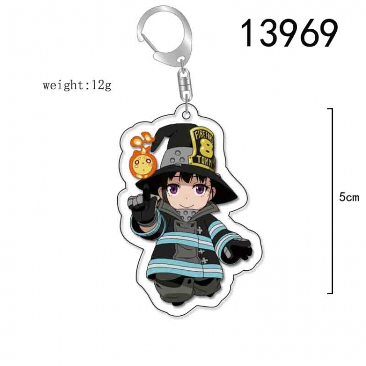 Fire Force Anime Acrylic Keychain Charm price for 5 pcs 13969