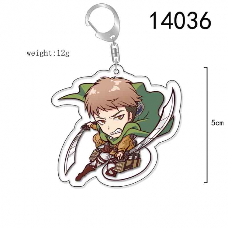 Shingeki no Kyojin Anime Acrylic Keychain Charm price for 5 pcs 14036