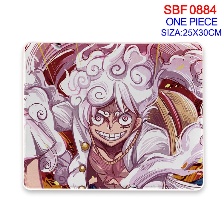 One Piece Anime peripheral edge lock mouse pad 25X30cm