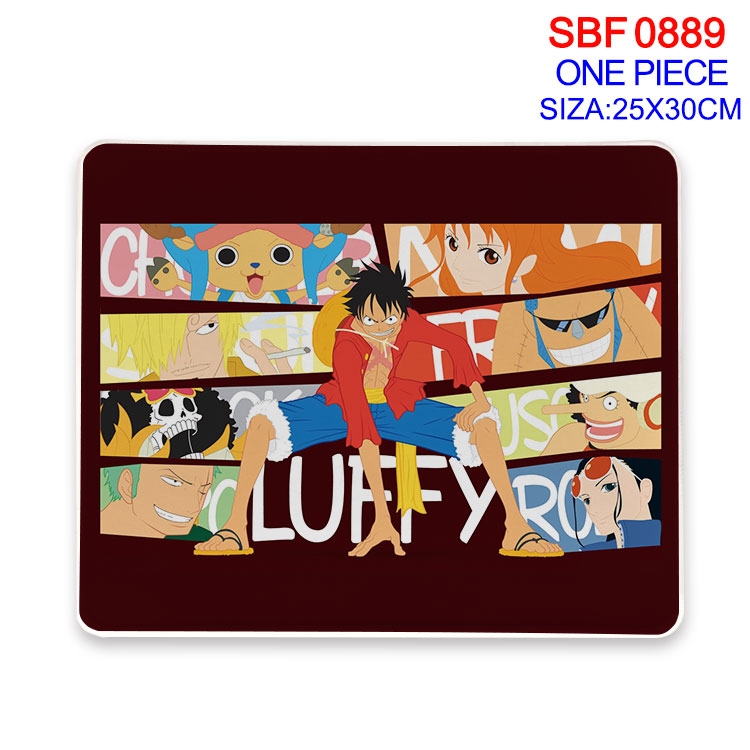 One Piece Anime peripheral edge lock mouse pad 25X30cm
