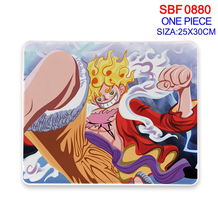 One Piece Anime peripheral edge lock mouse pad 25X30cm