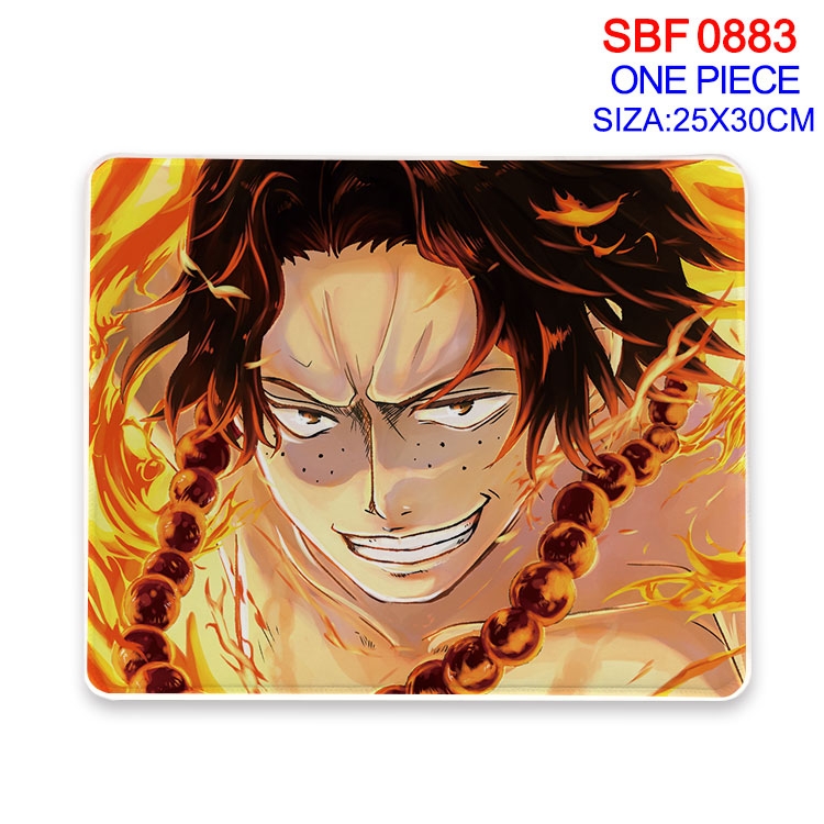 One Piece Anime peripheral edge lock mouse pad 25X30cm
