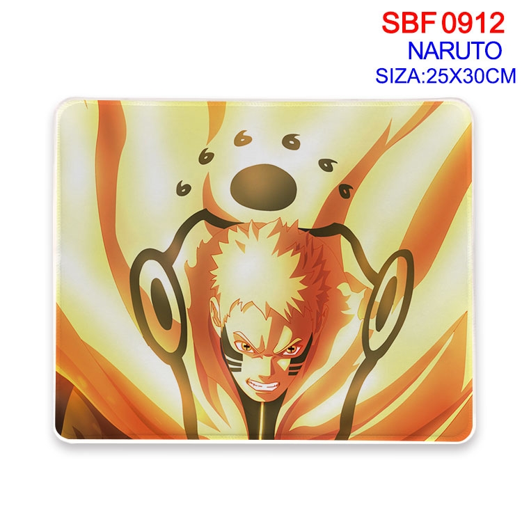 Naruto Anime peripheral edge lock mouse pad 25X30cm  SBF-912