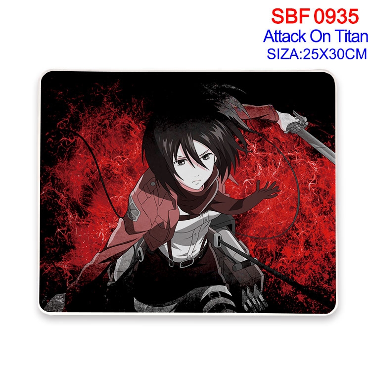 Shingeki no Kyojin Anime peripheral edge lock mouse pad 25X30cm SBF-935