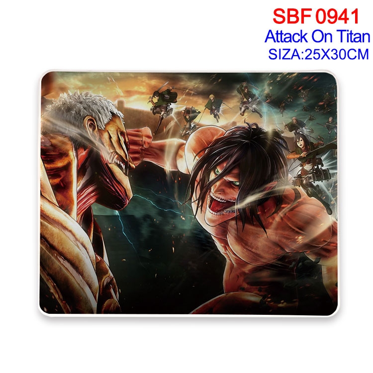 Shingeki no Kyojin Anime peripheral edge lock mouse pad 25X30cm SBF-941
