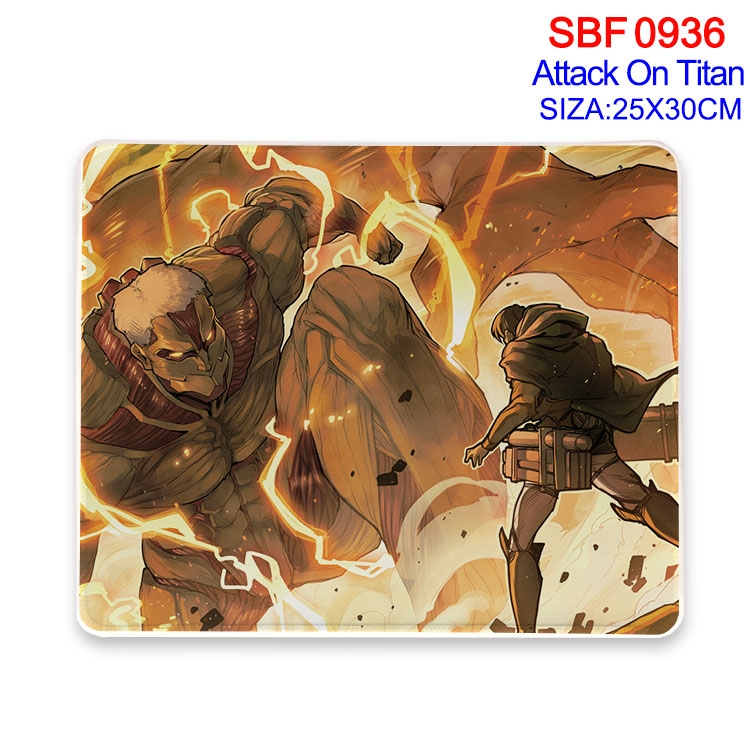 Shingeki no Kyojin Anime peripheral edge lock mouse pad 25X30cm SBF-936