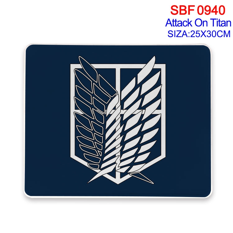Shingeki no Kyojin Anime peripheral edge lock mouse pad 25X30cm SBF-940