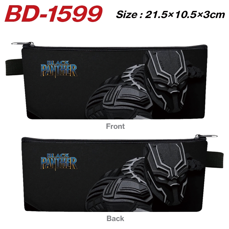 Superhero Movie Anime PU Leather Zipper Pencil Case Stationery Box 21.5X10.5X3CM BD-1599A