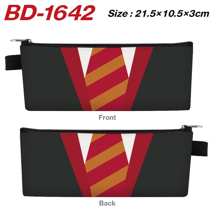 Harry Potter Anime PU Leather Zipper Pencil Case Stationery Box 21.5X10.5X3CM BD-1642A