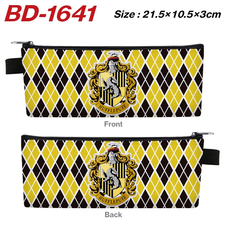 Harry Potter Anime PU Leather Zipper Pencil Case Stationery Box 21.5X10.5X3CM BD-1641A