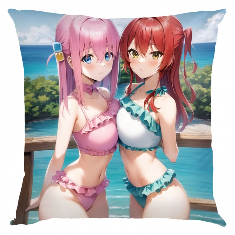 Lonely Rock Anime square full-color pillow cushion 45X45CM NO FILLING G5-25