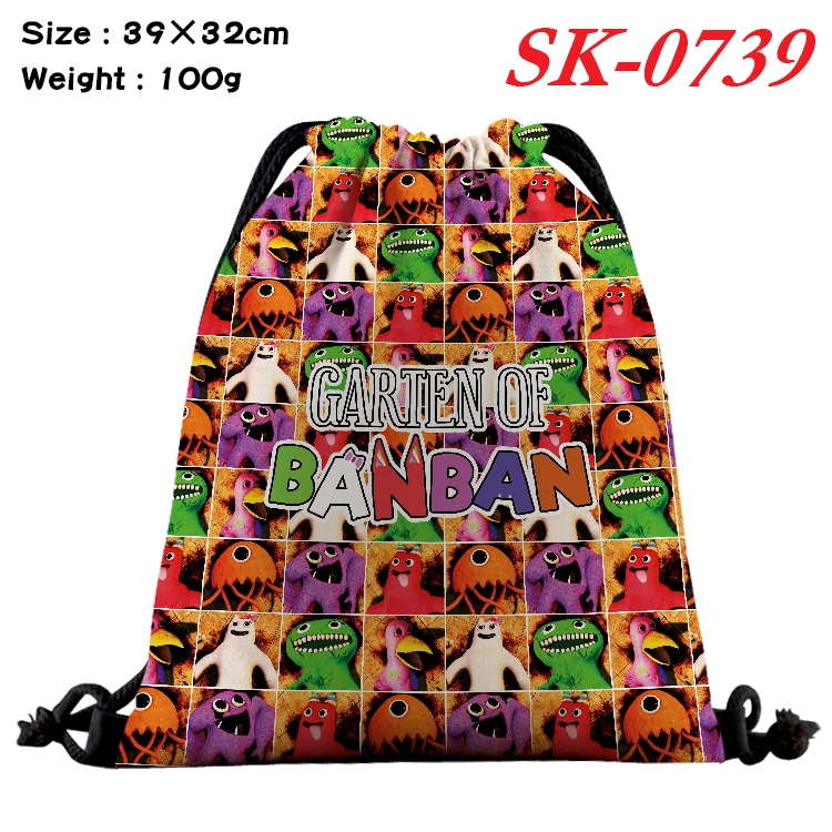 Garten of Banban cartoon Waterproof Nylon Full Color Drawstring Pocket 39x32cm SK-0739