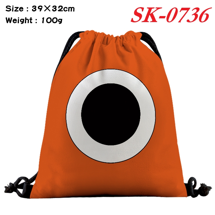 Garten of Banban cartoon Waterproof Nylon Full Color Drawstring Pocket 39x32cm SK-0736