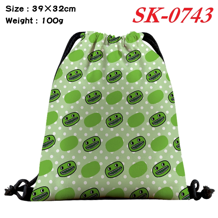 Garten of Banban cartoon Waterproof Nylon Full Color Drawstring Pocket 39x32cm SK-0743