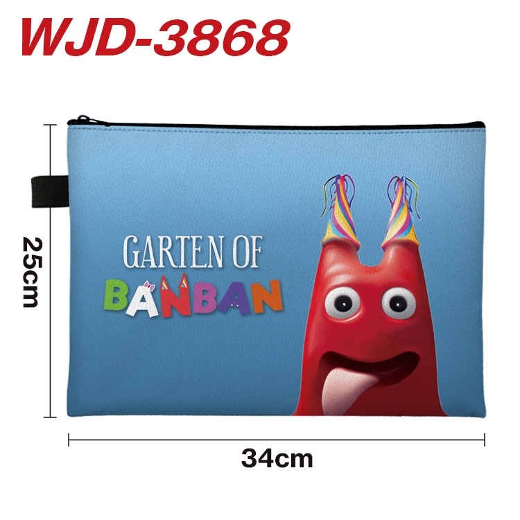 Garten of Banban Anime Full Color A4 Document Bag 34x25cm WJD-3868