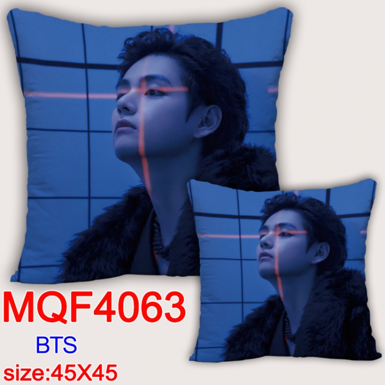 BTS Anime square full-color pillow cushion 45X45CM NO FILLING MQF-4063