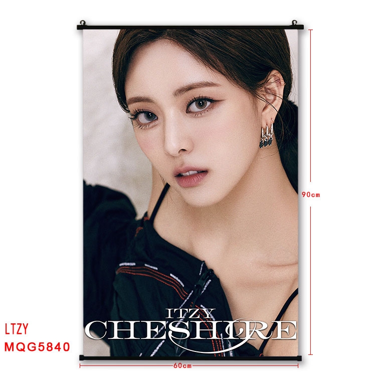 LTZY stars black Plastic rod Cloth painting Wall Scroll 60X90CM MQG-5840