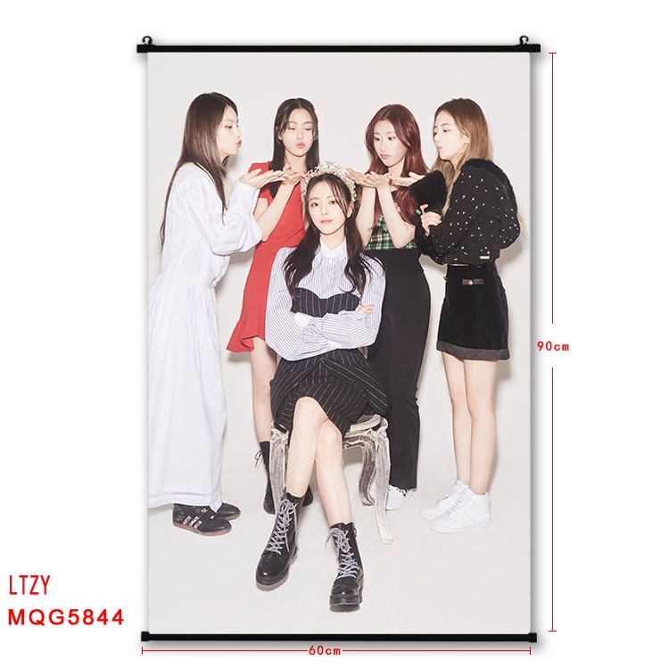 LTZY stars black Plastic rod Cloth painting Wall Scroll 60X90CM  MQG-5844