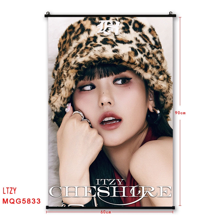 LTZY stars black Plastic rod Cloth painting Wall Scroll 60X90CM MQG-5833