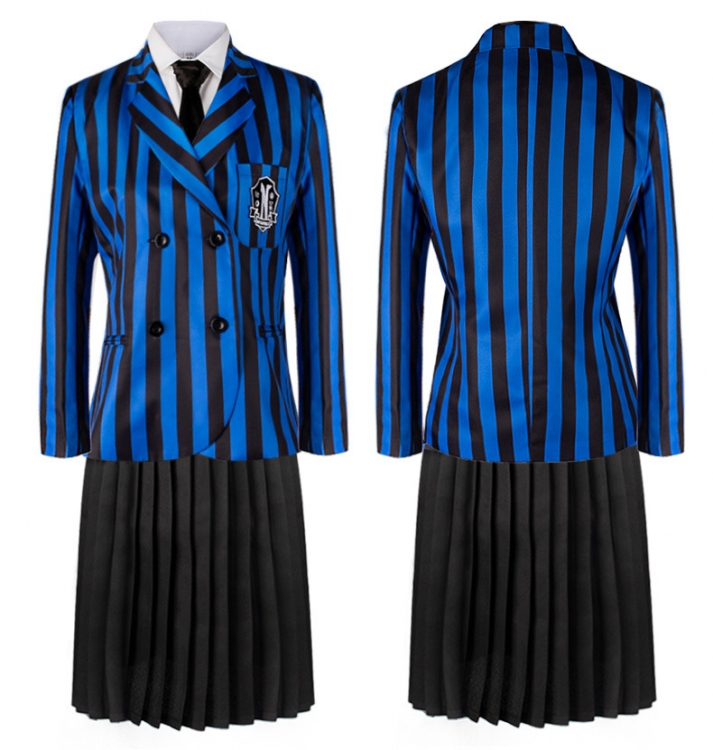 TheAddamsFamily Halloween Wednesday Dress Print Dress Cosplay Dress  from S to 3XL price for 2 pcs