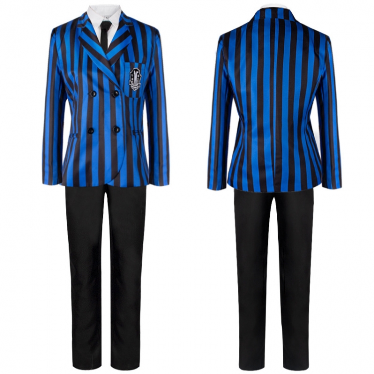 TheAddamsFamily cos service Halloween on Wednesday Adams COSPLAY clothing from S to 3XL price for 2 pcs