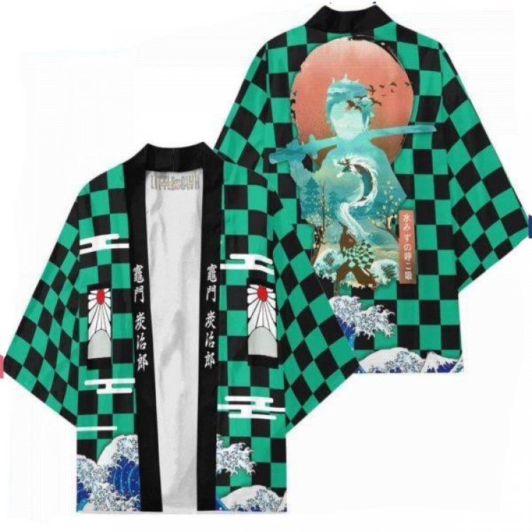 Demon Slayer Kimets Full color COS kimono cloak jacket from 2XS to 4XL  three days in advance