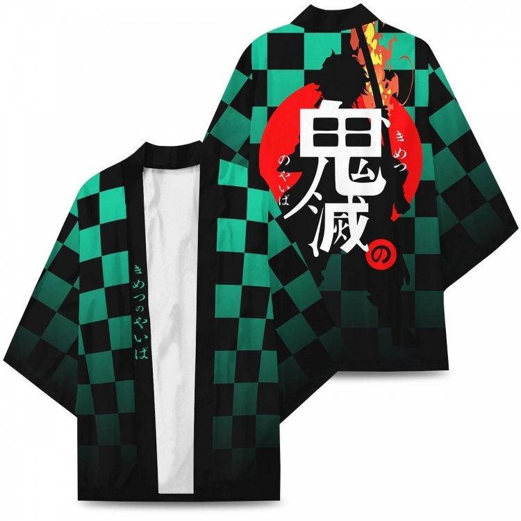 Demon Slayer Kimets Full color COS kimono cloak jacket from 2XS to 4XL  three days in advance