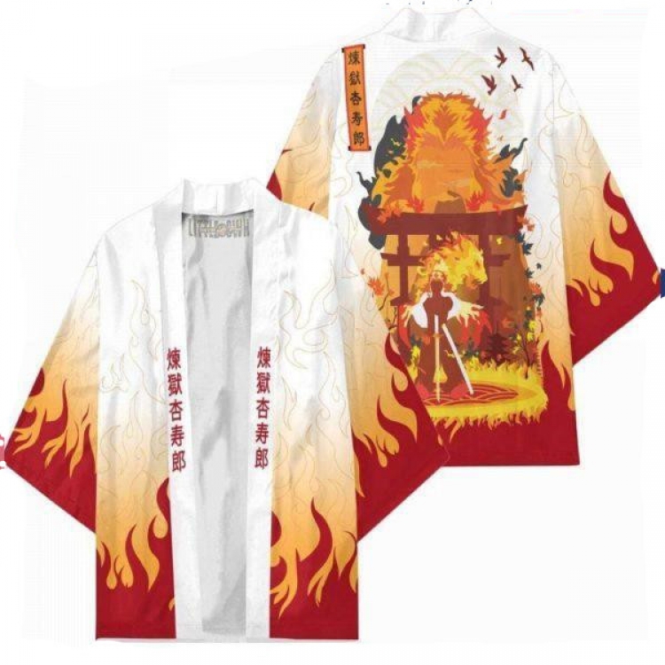 Demon Slayer Kimets Full color COS kimono cloak jacket from 2XS to 4XL  three days in advance