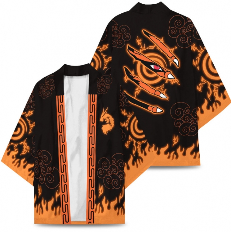 Naruto Full color COS kimono cloak jacket from 2XS to 4XL  three days in advance