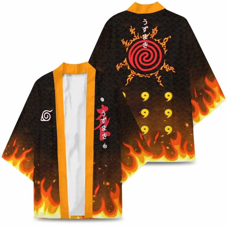 Naruto Full color COS kimono cloak jacket from 2XS to 4XL  three days in advance