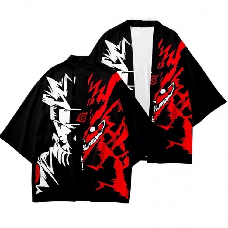 Naruto Full color COS kimono cloak jacket from 2XS to 4XL  three days in advance