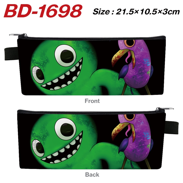 Garten of Banban Game PU leather zipper pen bag 21.5x10.5x3cm  BD-1698