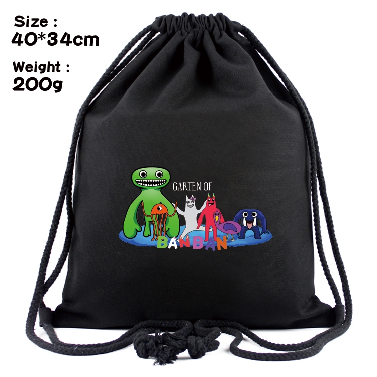 Garten of Banban Anime Coloring Book Drawstring Backpack 40X34cm 200g