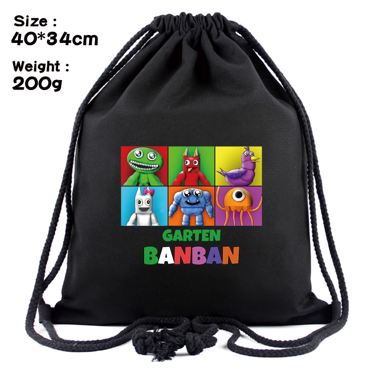 Garten of Banban Anime Coloring Book Drawstring Backpack 40X34cm 200g